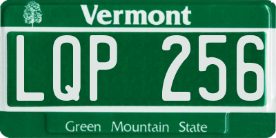 VT license plate LQP256