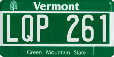 VT license plate LQP261