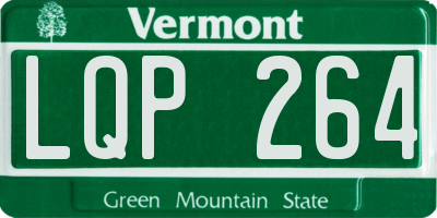 VT license plate LQP264