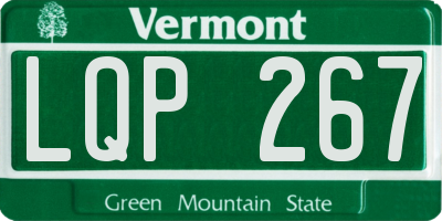 VT license plate LQP267