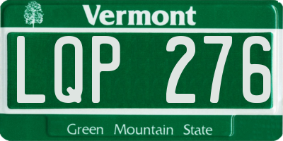VT license plate LQP276