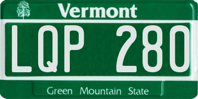 VT license plate LQP280