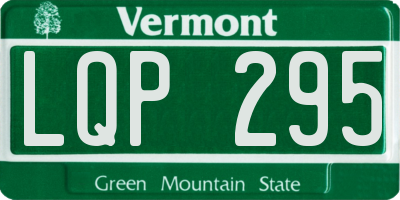 VT license plate LQP295