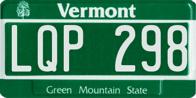 VT license plate LQP298