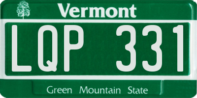 VT license plate LQP331