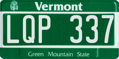 VT license plate LQP337
