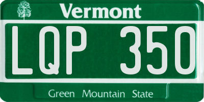 VT license plate LQP350