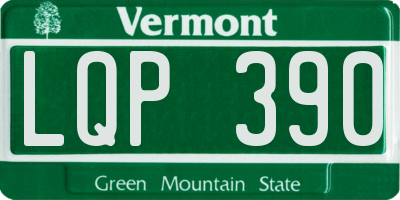 VT license plate LQP390