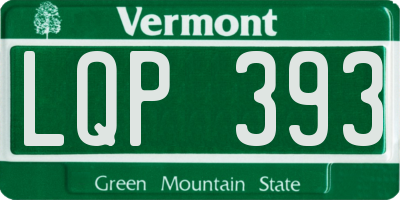 VT license plate LQP393
