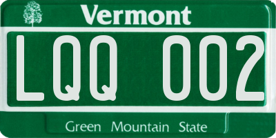VT license plate LQQ002