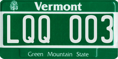 VT license plate LQQ003
