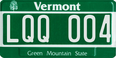 VT license plate LQQ004