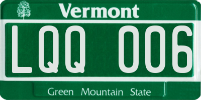 VT license plate LQQ006