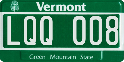 VT license plate LQQ008