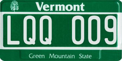 VT license plate LQQ009