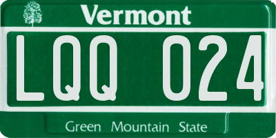 VT license plate LQQ024