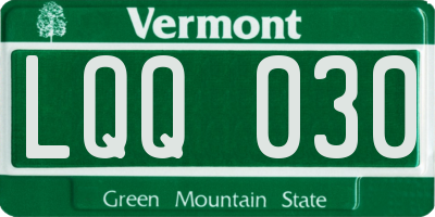 VT license plate LQQ030