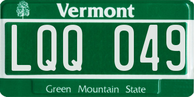 VT license plate LQQ049