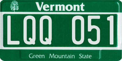 VT license plate LQQ051