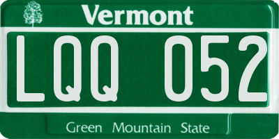 VT license plate LQQ052