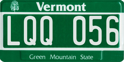VT license plate LQQ056
