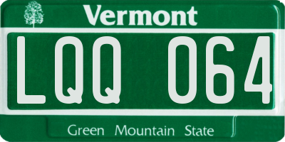 VT license plate LQQ064