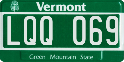VT license plate LQQ069