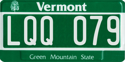 VT license plate LQQ079