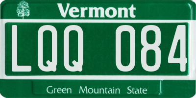 VT license plate LQQ084