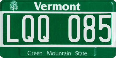 VT license plate LQQ085