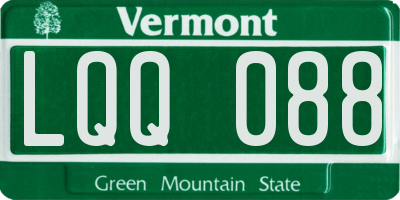 VT license plate LQQ088