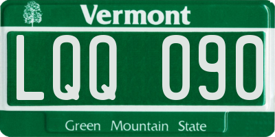 VT license plate LQQ090