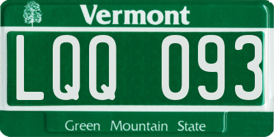 VT license plate LQQ093