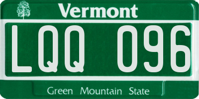 VT license plate LQQ096