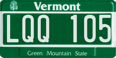 VT license plate LQQ105