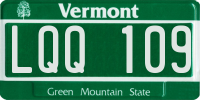 VT license plate LQQ109