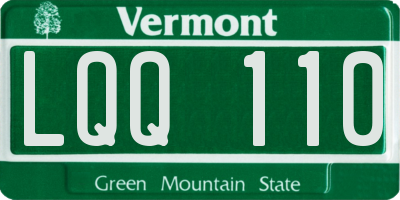 VT license plate LQQ110