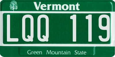 VT license plate LQQ119
