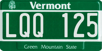 VT license plate LQQ125