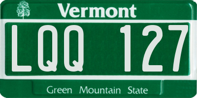 VT license plate LQQ127