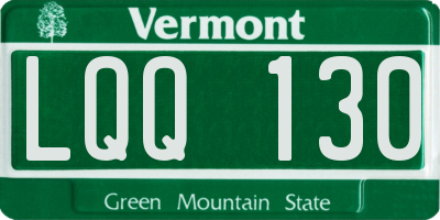 VT license plate LQQ130