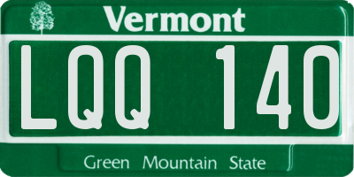 VT license plate LQQ140