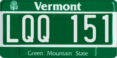 VT license plate LQQ151