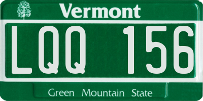 VT license plate LQQ156