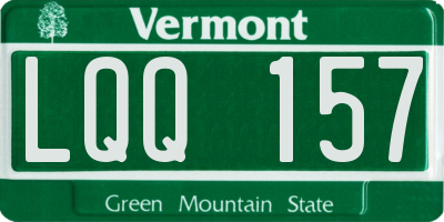 VT license plate LQQ157