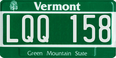 VT license plate LQQ158