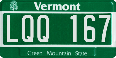 VT license plate LQQ167