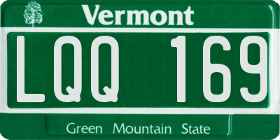 VT license plate LQQ169