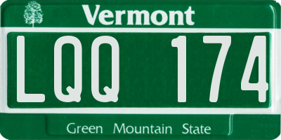 VT license plate LQQ174