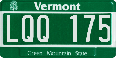 VT license plate LQQ175